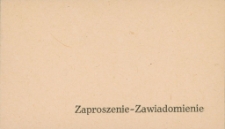 Zaproszenie na uroczyste wręczenie dowodu osobistego 1978