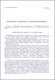 Technologia i ikonografia "Drzwi Gnieźnieńskich"