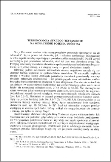 Terminologia Starego Testamentu na oznaczenie pojęcia ubóstwa