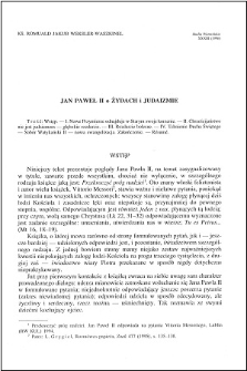 Jan Paweł II o Żydach i judaizmie