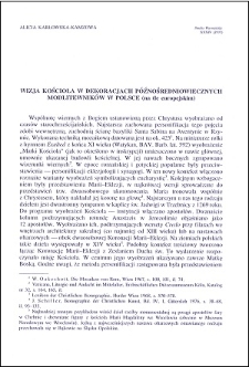 Wizja Kościoła w dekoracjach późnośredniowiecznych modlitewników w Polsce : (na tle europejskim)