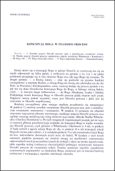 Koncepcja Boga w filozofii procesu