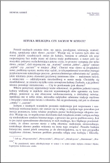Sztuka religijna czy "Sacrum" w sztuce?