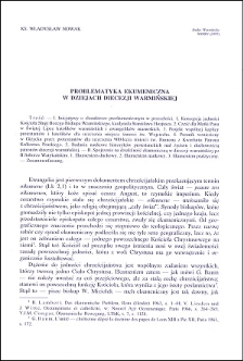 Problematyka ekumeniczna w dziejach Diecezji Warmińskiej