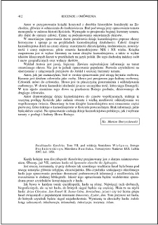 Encyklopedia Katolicka. T. VII, pod red. Ireneusza Wielgusa, Jerzego Duchniewskiego, Mirosława Daniluka : [recenzja]