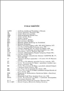 Wykaz skrótów