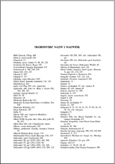 Skorowidz nazw i nazwisk