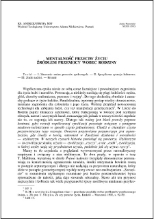 Mentalność przeciw życiu źródłem przemocy wobec rodziny