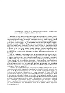 Berufsethik heute. Leitlinien für den Bundesgrenzschutz (BGS), hrsg. von Rolf Sauerzapf : [recenzja]