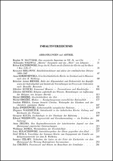 Studia Warmińskie T. 43 (2006) - spis treści