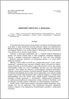 Opowieść mityczna a teologia