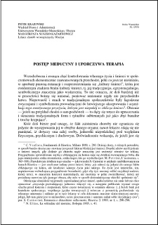 Postęp medycyny i uporczywa terapia