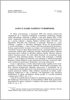 Kafle z zamku kapituły warmińskiej