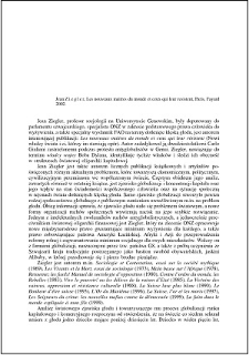 Jean Ziegler, Les nouveaux maitres du monde et ceux qui leur resistent : [recenzja]