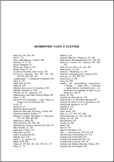 Skorowidz nazw i nazwisk