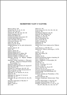 Skorowidz nazw i nazwisk