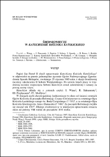 Średniowiecze w Katechizmie Kościoła Katolickiego