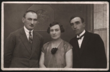 [Stefania Przybylska z mężem i bratem]