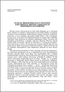 Funkcje średniowiecznych dzwonów jako przejaw procesu sakralizacji przestrzeni kulturowej