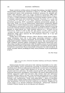 Arno Anzenbacher, Christliche Sozialethik. Einführung und Prinzipien : [recenzja]