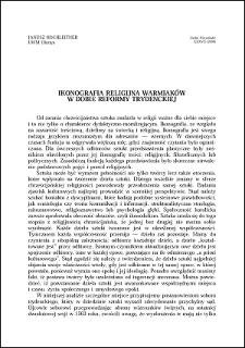 Ikonografia religijna Warmiaków w dobie reformy trydenckiej