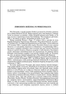 Odbudowa kościoła w Pierzchałach