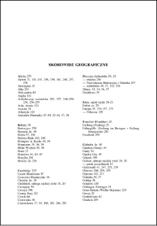 Skorowidz geograficzny