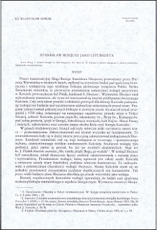 Stanisław Hozjusz jako liturgista