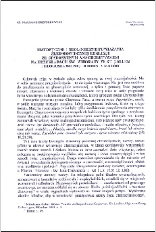 Historyczne i teologiczne powiązania średniowiecznej rekluzy ze starożytnym anachoretyzmem na przykładach św. Wiborady ze St. Galen i błogosławionej Doroty z Mątów