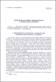 Wzór świętej kobiety prezentowany w "Kronice" Jana Długosza