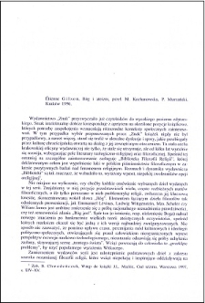 Etienne Gilson, Bóg i ateizm : [recenzja]