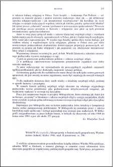 Witold Wilczyński, Idea przyrody w historii myśli geograficznej : [recenzja]