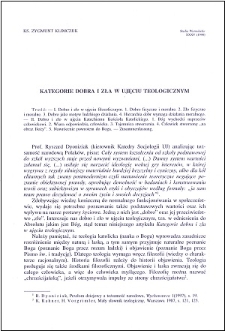 Kategorie dobra i zła w ujęciu teologicznym