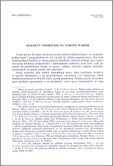 Dialekty niemieckie na Warmii