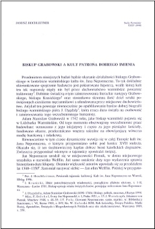 Biskup Grabowski a kult patrona dobrego imienia