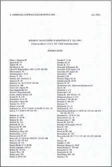 Indeksy do "Studiów Warmińskich" t. 20 (1983) : [część 1 i 2]