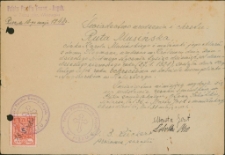 Świadectwo urodzenia i chrztu. [2]