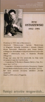 Pamięci artystów mrągowskich... Jerzy Ostaszewski