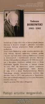 Pamięci artystów mrągowskich... Tadeusz Borowski