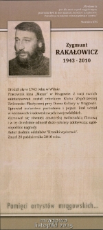 Pamięci artystów mrągowskich... Zygmunt Rakałowicz