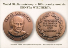 Medal okolicznościowy w 100 rocznicę urodzin Ernsta Wiecherta
