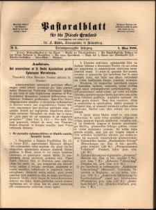 Pastoralblatt für die Diözese Ermland, 1891, nr 5