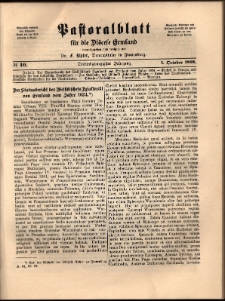 Pastoralblatt für die Diözese Ermland, 1891, nr 10