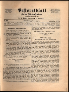 Pastoralblatt für die Diözese Ermland, 1892, nr 10