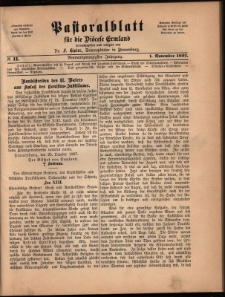 Pastoralblatt für die Diözese Ermland, 1897, nr 11