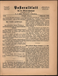 Pastoralblatt für die Diözese Ermland, 1898, nr 9