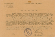 Zaświadczenie o uzyskaniu zezwolenia na przydział ziemi 1946
