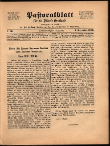 Pastoralblatt für die Diözese Ermland, 1901, nr 12