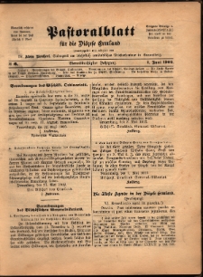 Pastoralblatt für die Diözese Ermland, 1902, nr 6