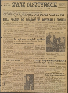 Życie Olsztyńskie : pismo ziemi warmińsko-mazurskiej, 1947, nr 71